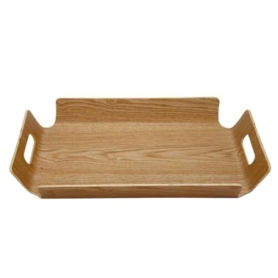 Design antigo com bandejas acabadas feitas à mão em madeira de qualidade premium para uso doméstico e utensílios de cozinha